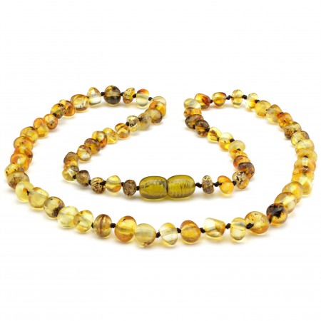 Baroque baltic amber necklace 273