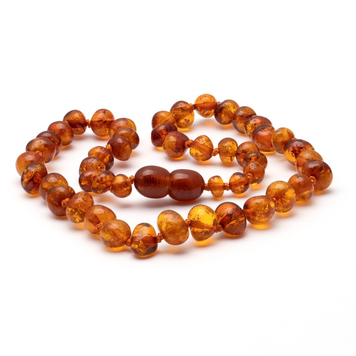 Collier pour enfant en ambre baroque 13