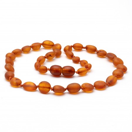 Baroque amber teething necklace 69