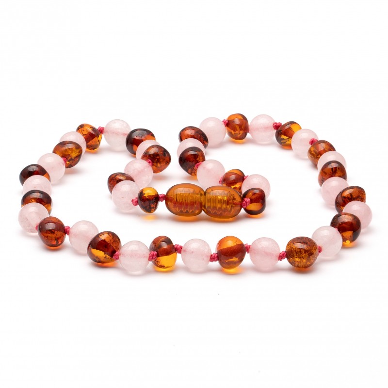 Amber teething necklace 130