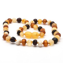 Collier en ambre de la Baltique baroque 167