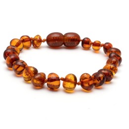 Pulsera de ámbar báltico barroco 179 | WholesaleAmber